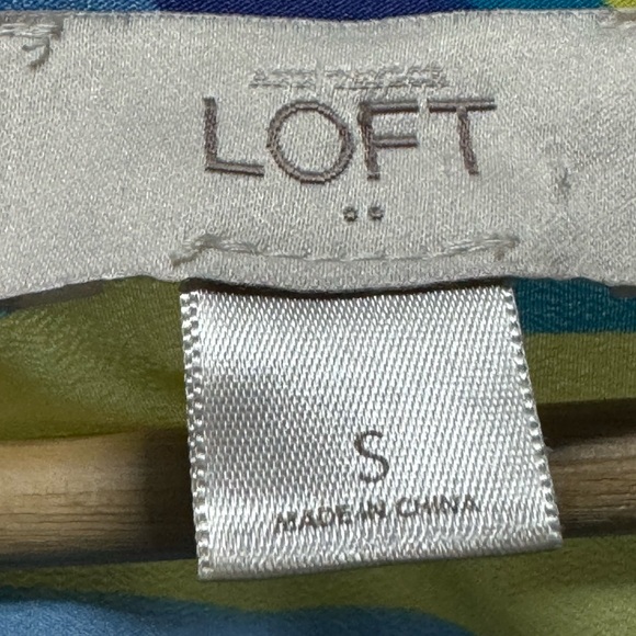 Loft Top Multicolor Striped Oversized Blouse - Picture 4 of 4